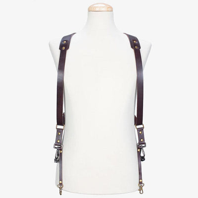 Berlin #702 - Brown dual leather camera strap