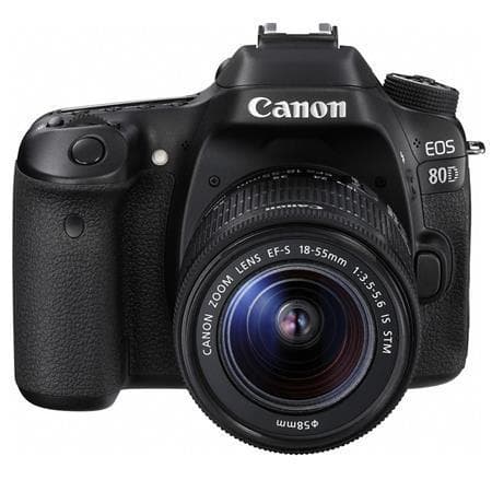 EOS 80D SLR - Black + Canon EF-S 18-55mm f/3.5-5.6 IS STM f/3.5-5.6