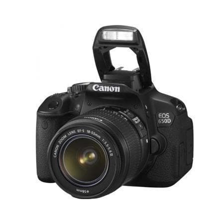 EOS 650D SLR - Black + Canon EF-S 18-55 mm f/3.5-5.6 IS II f/3.5-5.6 · imagen principal