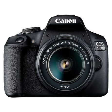 EOS 2000D SLR - Black + Canon EF-S 18-55mm f/4-5.6 IS STM f/4-5.6