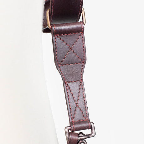 Tokyo #502 - Brown & Red dual leather camera strap