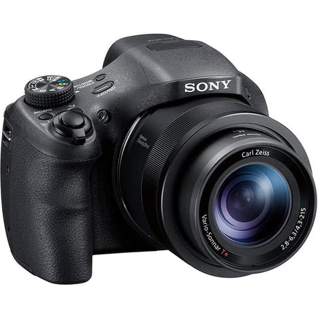 CyberShot DSC-HX350 Bridge Camera - Black + Sony Carl Zeiss Vario-Sonnar T 4.3-215mm f/2.8-6.3 f/2.8-6.3 