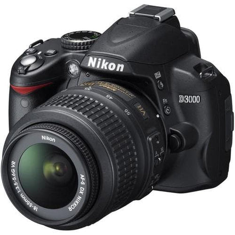 Réflex D3000 - Negro + Nikon AF-S DX Nikkor 18-55mm f/3.5-5.6G VR f/3.5-5.6