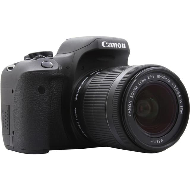 EOS 750D SLR - Black + Canon Zoom Lens EF-S 18-55mm f/3.5-5.6 IS STM f/3.5-5.6 IS STM · main image