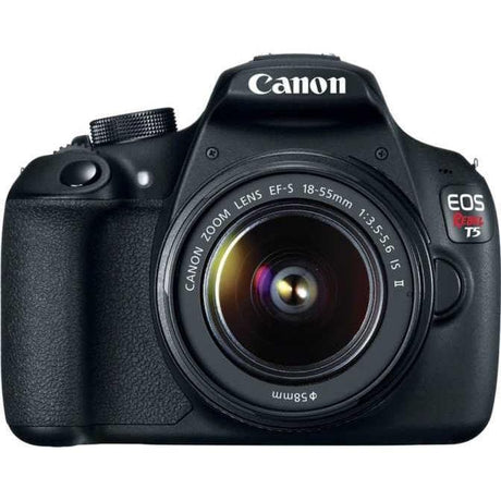 EOS Rebel T5I SLR - Black + Canon EF-S 18-55mm f/3.5-5.6 IS II f/3.5-5.6 