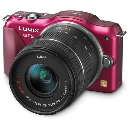 Panasonic DMC-GF5 - Pink + Lumix G 14 - 42 mm f- 3.5 - 5.6 f/3.5-5.6