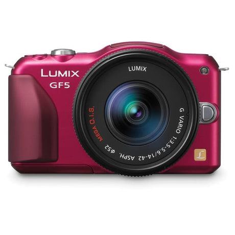 Panasonic DMC-GF5 - Pink + Lumix G 14 - 42 mm f- 3.5 - 5.6 f/3.5-5.6