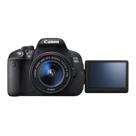 EOS 700D SLR - Black + Canon EF-S 18-55mm f/3.5-5.6 IS STM f/3.5-5.6 