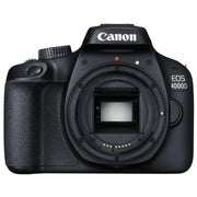 EOS 4000D SLR - Black + Canon Canon Zoom Lens EF-S 18-55 mm f/3.5-5.6 III + Zoom Lens EF 75-300 mm f/4-5.6 III f/3.5-5.6 + f/