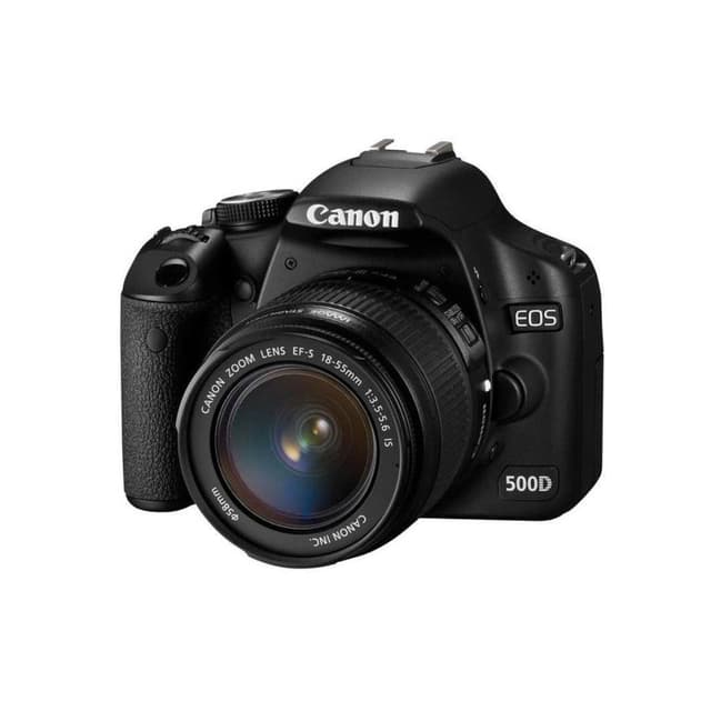 Canon EOS 500D SLR - Black + Canon Zoom Lens EF-S 18-55mm f/3.5-5.6 IS · main image