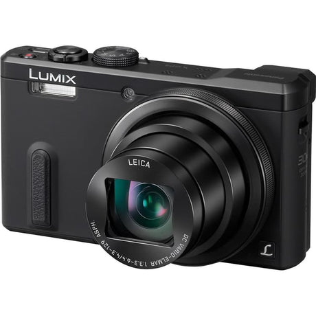 Panasonic DMC-TZ61 Compact Camera - Black + Panasonic Leica DC Vario-Elmar 24-720mm f/3.3-6.4 ASPH f/3.3-6.4