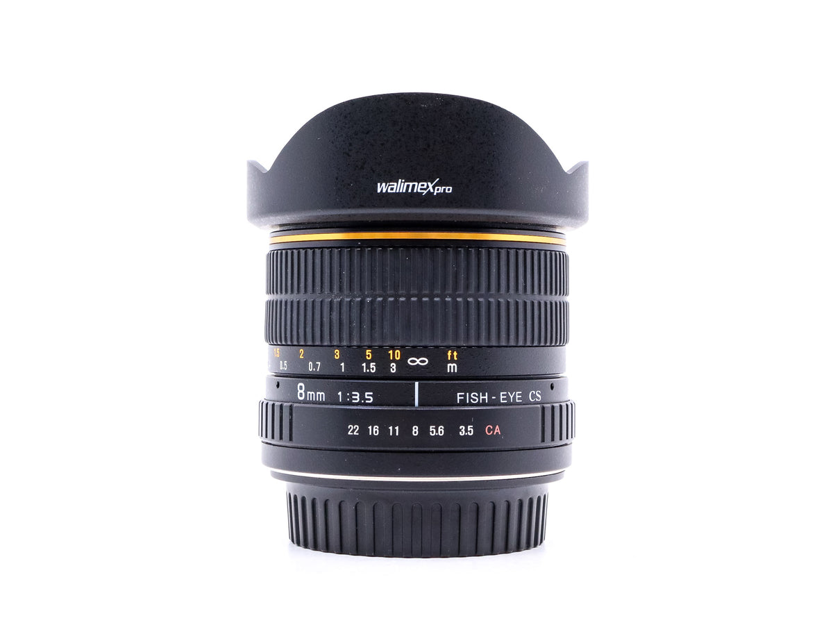 Walimex Pro 8mm f/3.5 CS Fisheye - Canon EF-S Fit · imagen principal