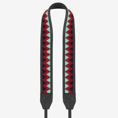 Jaipur #105 - Fabric & Leather camera strap