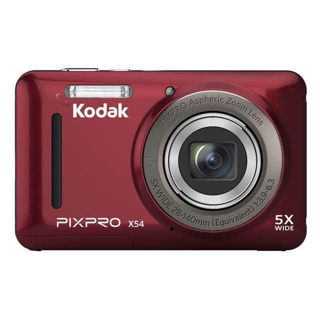 PIXPRO X54 Compact Camera - Red + Kodak PIXPRO Aspheric Zoom 28-140 mm f/3.9-6.3 f/3.9-6.3 · main image
