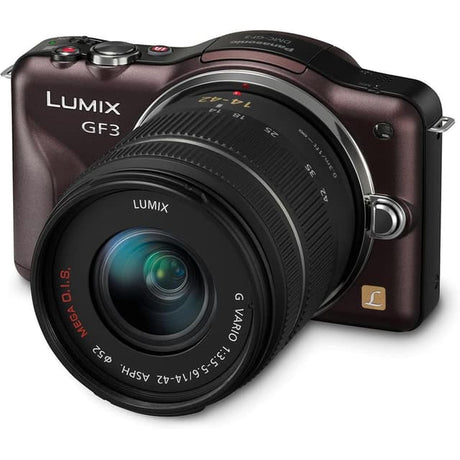 Panasonic DMC-GF3 - Brown + Panasonic Lumix G Vario 14-42mm f/3.5-5.6 ASPH. MEGA OIS f/3.5-5.6