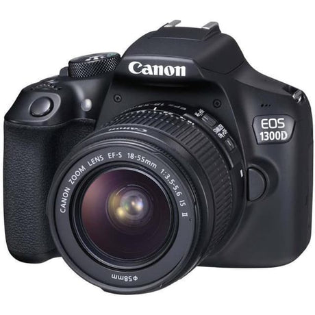 EOS 1300D SLR - Black + Canon EF-S 18-55mm f/3.5-5.6 IS II f/3.5-5.6