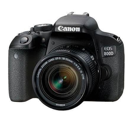 EOS 800D SLR - Black + Canon EF-S 18-55 mm f/4-5.6 IS STM f/4-5.6 · imagen principal