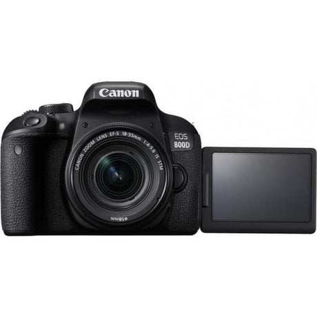 EOS 800D SLR - Black + Canon EF-S 18-55 mm f/4-5.6 IS STM f/4-5.6