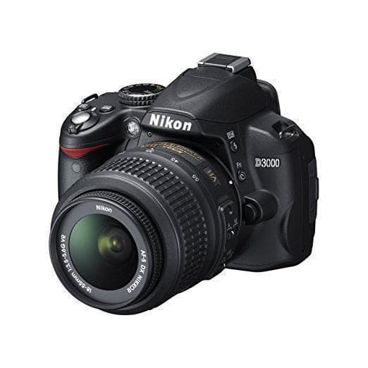 SLR D3000 - Black + Nikon AF-S DX 18-55 mm f/3.5-5.6 G VR f/3.5-5.6 GVR · imagen principal
