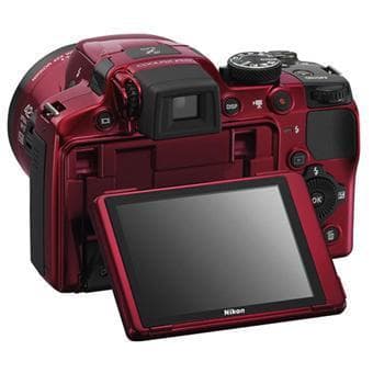 Coolpix P510 Compact Camera - Red/Black + Nikon Nikkor Wide Optical Zoom 24-1000mm f/3.0-5.9 f/3.0-5.9 