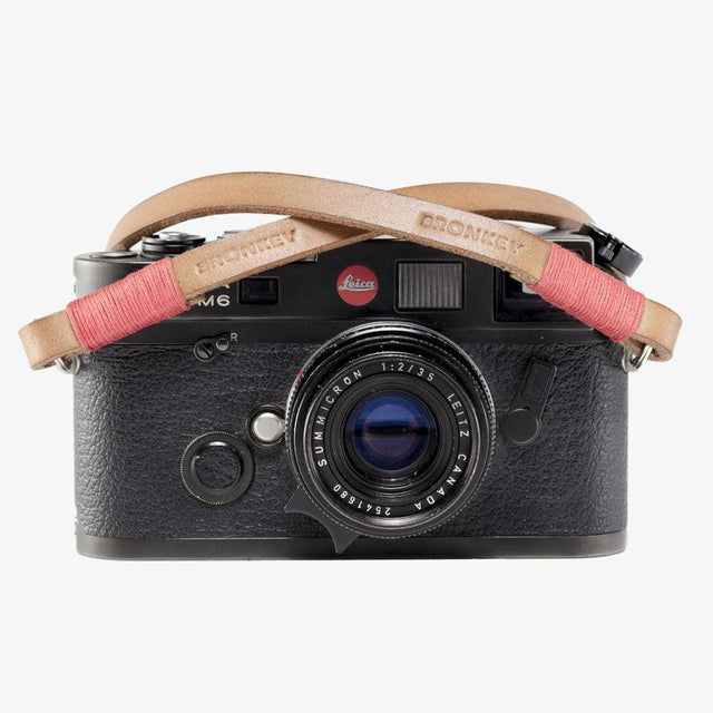Tokyo #103 - Tanned & Red leather camera strap de segunda mano en Camera Market