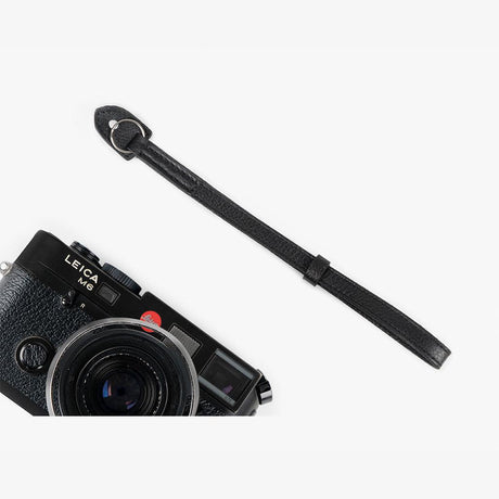 Roma #201 - Black Leather camera strap