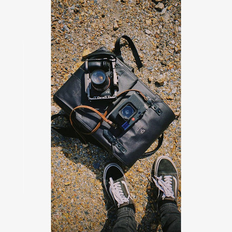 Berlin #102 - Brown Leather camera strap