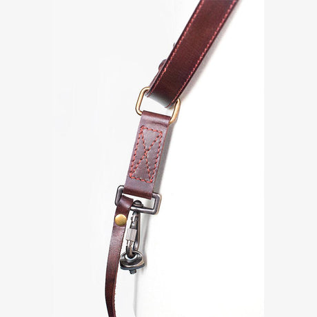 Tokyo #602 - Brown & Red sling leather camera strap